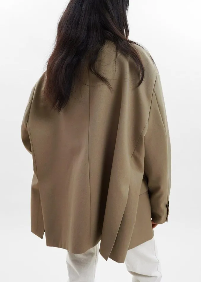 Women The Frankie Shop Outerwear Frankie Oversized Boyfriend Blazer Desert Taupe