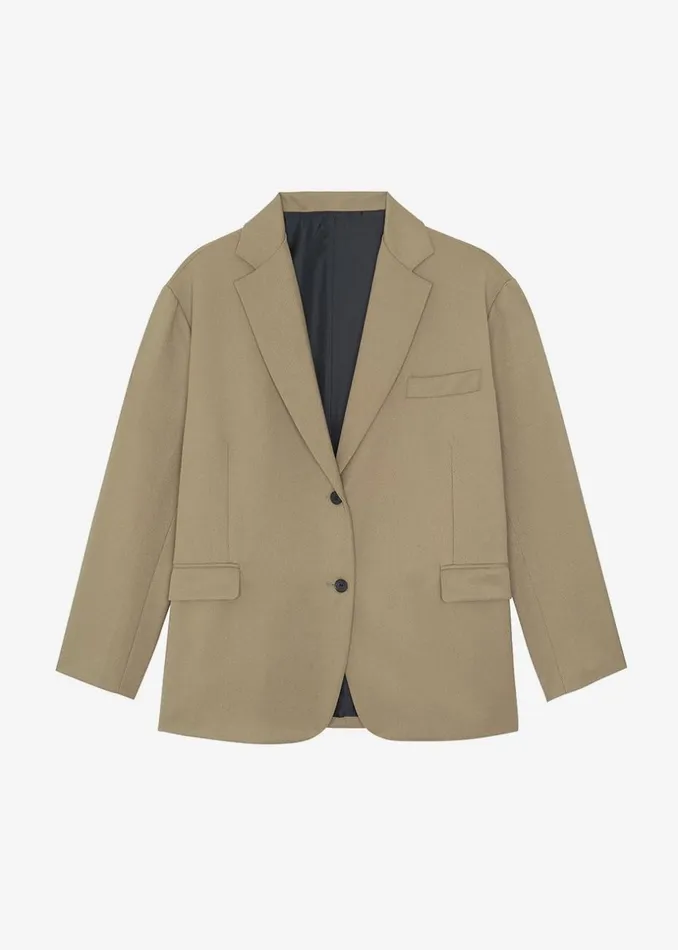Women The Frankie Shop Outerwear Frankie Oversized Boyfriend Blazer Desert Taupe