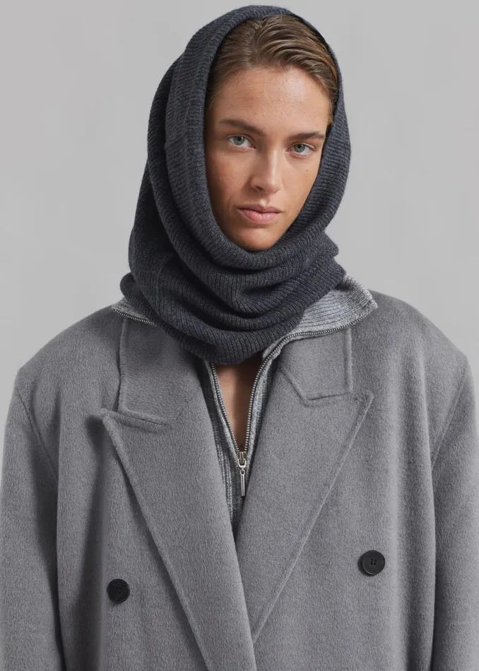 Women The Frankie Shop Outerwear Gaia Double Breasted Coat Grey