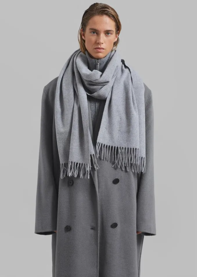 Women The Frankie Shop Outerwear Gaia Double Breasted Coat Grey