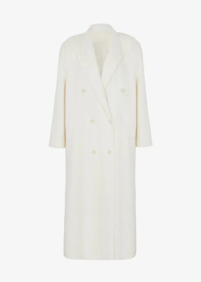 Women The Frankie Shop Outerwear Gaia Double Breasted Coat Ivory