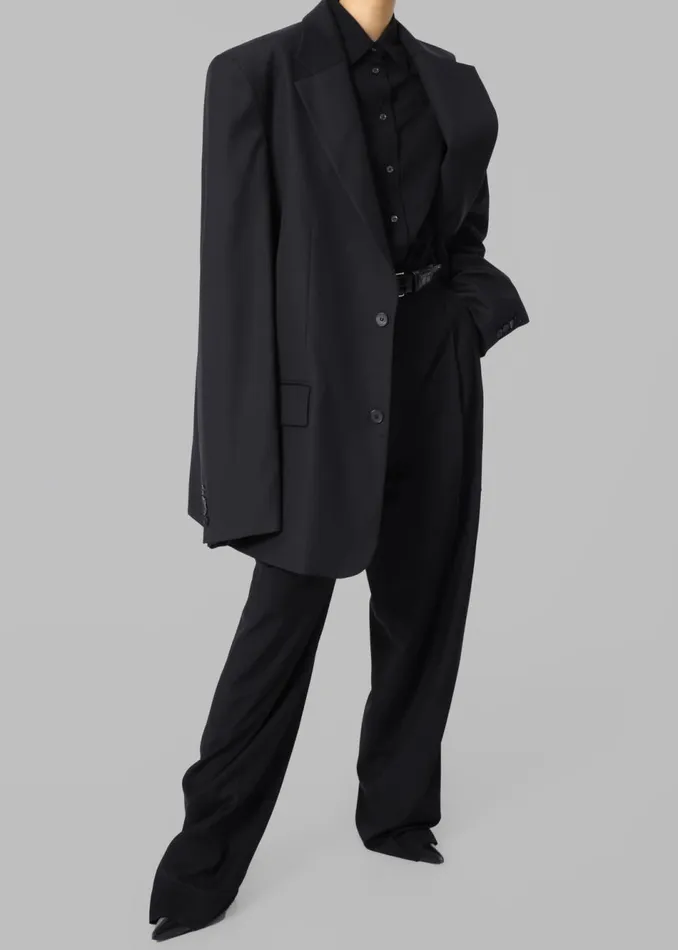 Women The Frankie Shop Outerwear Gelso Oversized Blazer Black