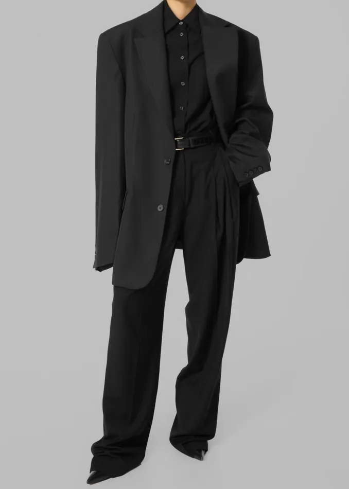 Women The Frankie Shop Outerwear Gelso Oversized Blazer Black