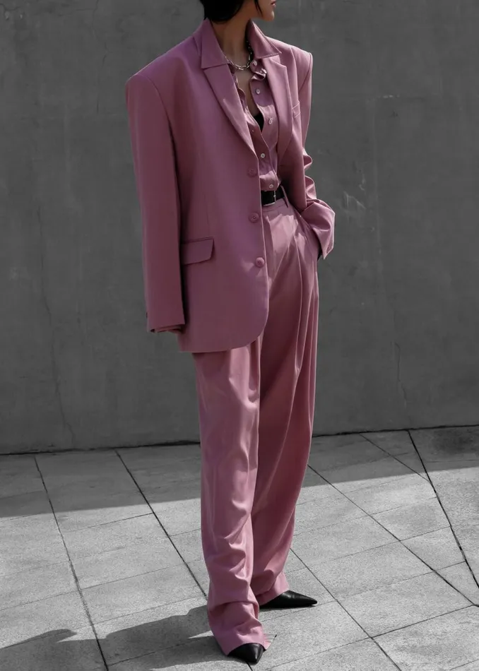 Women The Frankie Shop Outerwear Gelso Oversized Blazer Rose