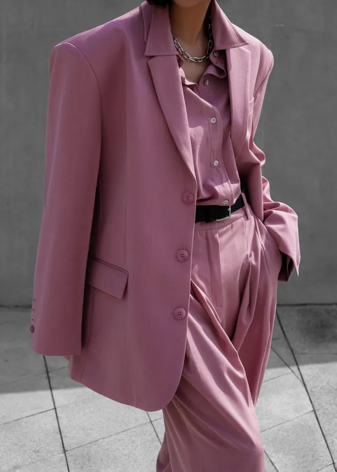 Women The Frankie Shop Outerwear Gelso Oversized Blazer Rose
