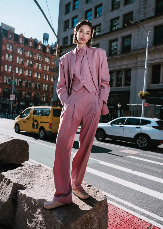 Women The Frankie Shop Outerwear Gelso Oversized Blazer Rose