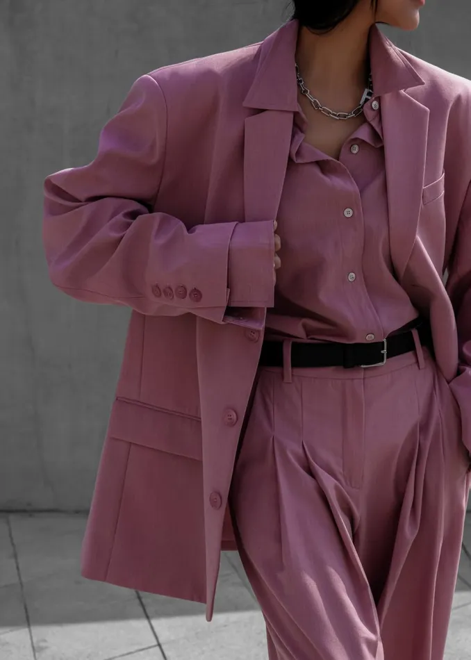 Women The Frankie Shop Outerwear Gelso Oversized Blazer Rose