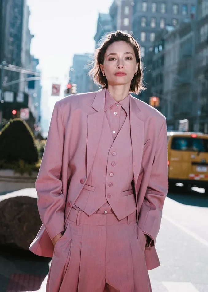 Women The Frankie Shop Outerwear Gelso Oversized Blazer Rose