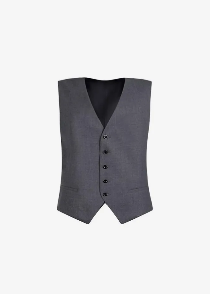 Women The Frankie Shop Outerwear Gelso Waistcoat Dark Grey Melange