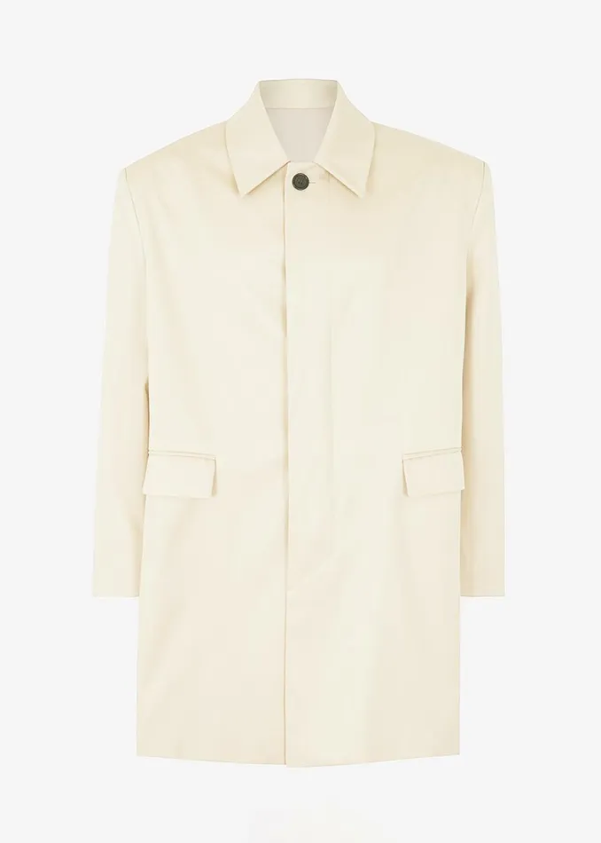 Women The Frankie Shop Outerwear Ghent Padded Shoulder Trench Beige