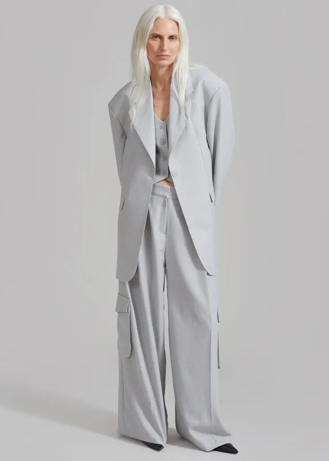 Women The Frankie Shop Outerwear Gladys Blazer Grey