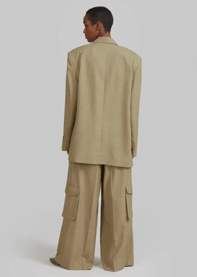 Women The Frankie Shop Outerwear Gladys Blazer Khaki