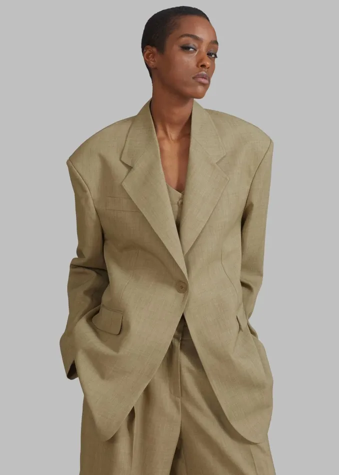 Women The Frankie Shop Outerwear Gladys Blazer Khaki