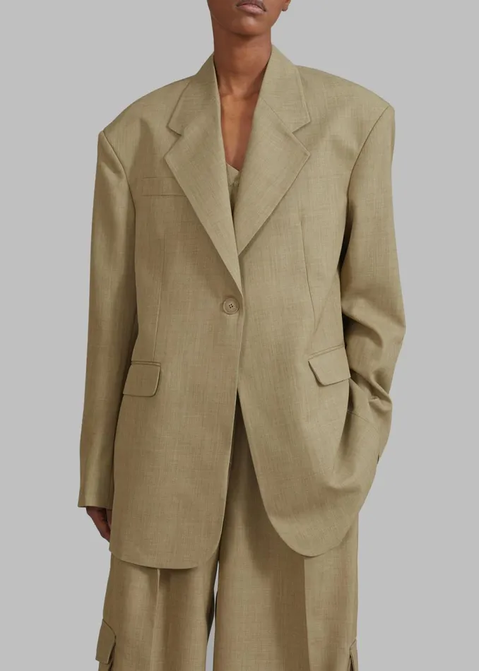 Women The Frankie Shop Outerwear Gladys Blazer Khaki