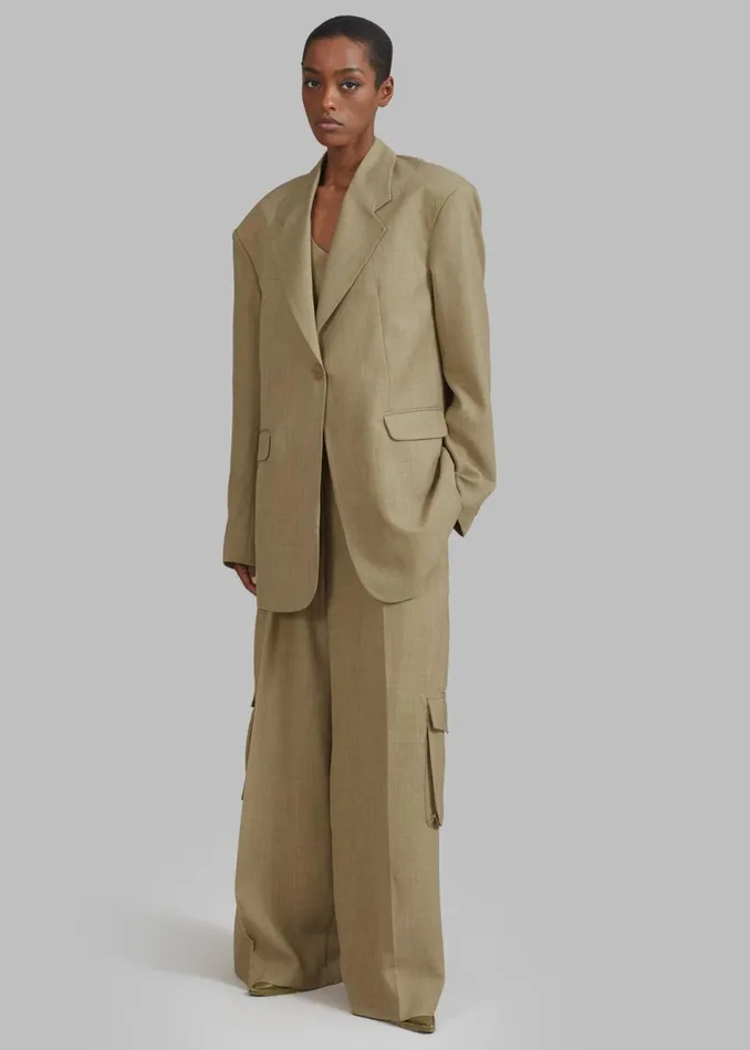 Women The Frankie Shop Outerwear Gladys Blazer Khaki