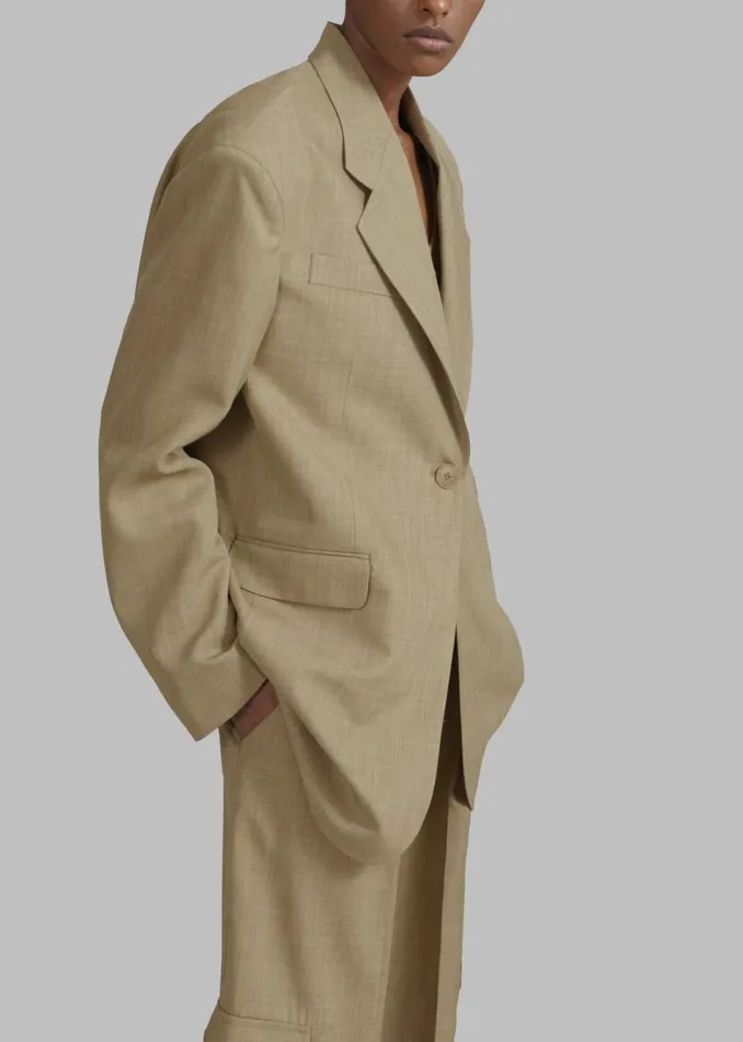 Women The Frankie Shop Outerwear Gladys Blazer Khaki