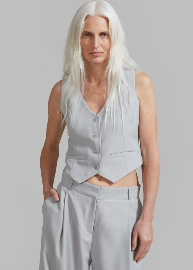Women The Frankie Shop Outerwear Gladys Vest Grey
