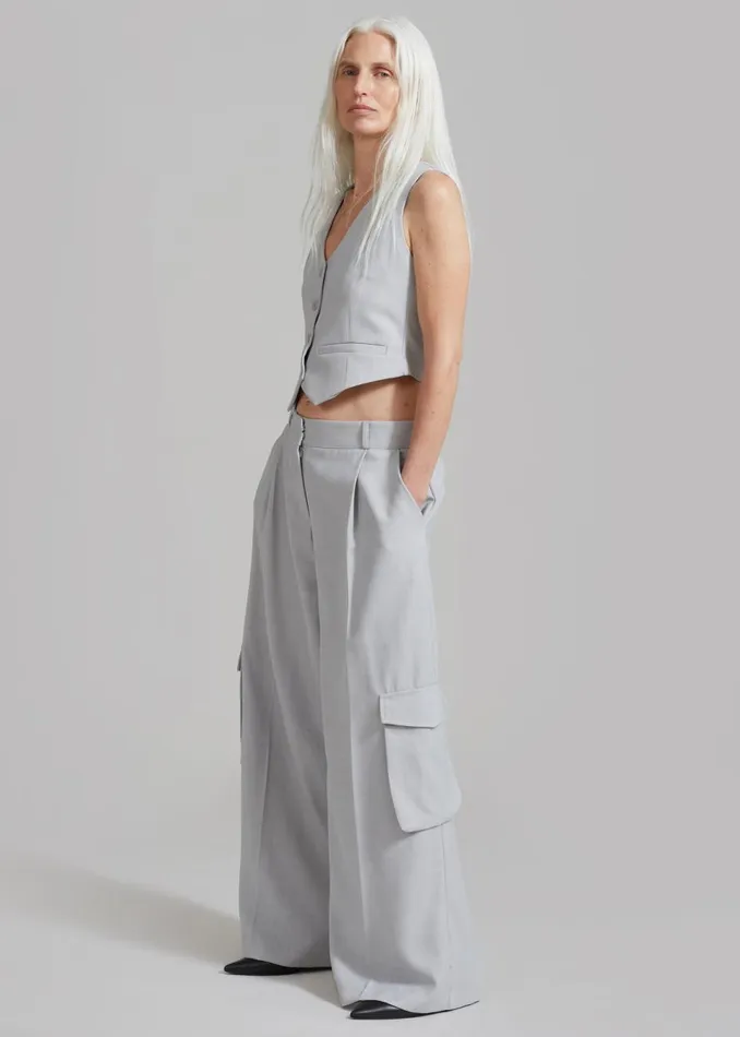 Women The Frankie Shop Outerwear Gladys Vest Grey