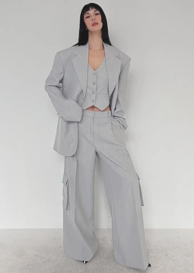 Women The Frankie Shop Outerwear Gladys Vest Grey