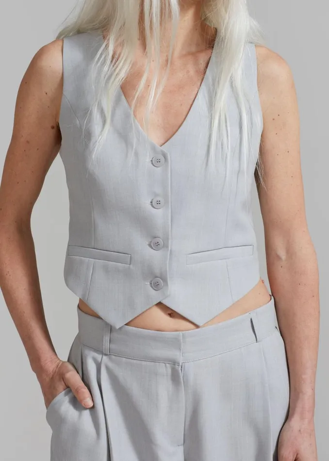 Women The Frankie Shop Outerwear Gladys Vest Grey