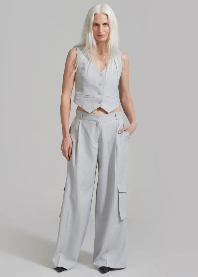 Women The Frankie Shop Outerwear Gladys Vest Grey