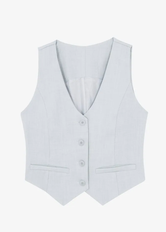 Women The Frankie Shop Outerwear Gladys Vest Grey