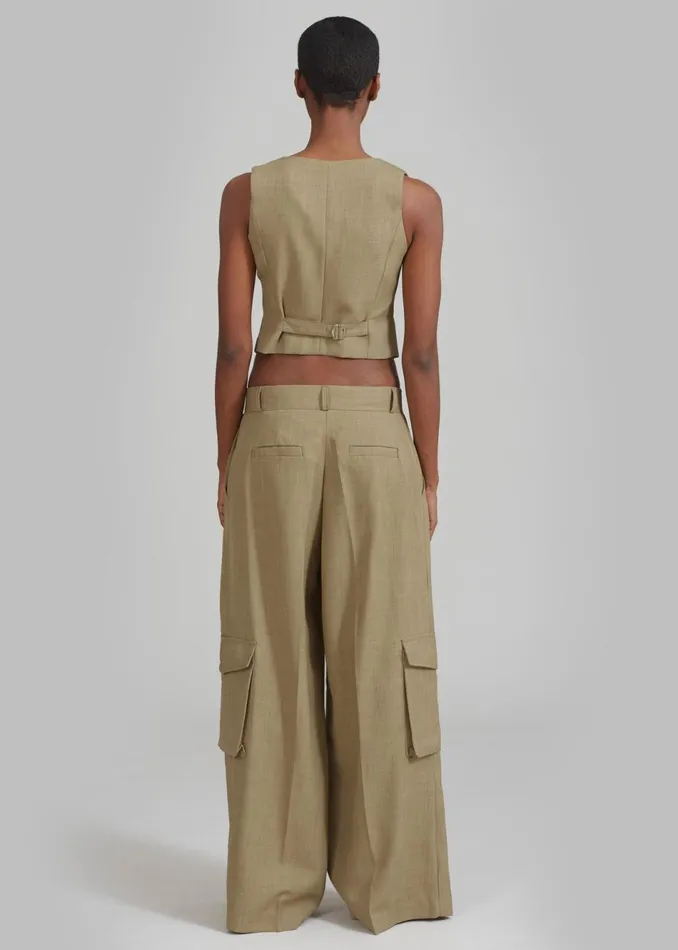 Women The Frankie Shop Outerwear Gladys Vest Khaki
