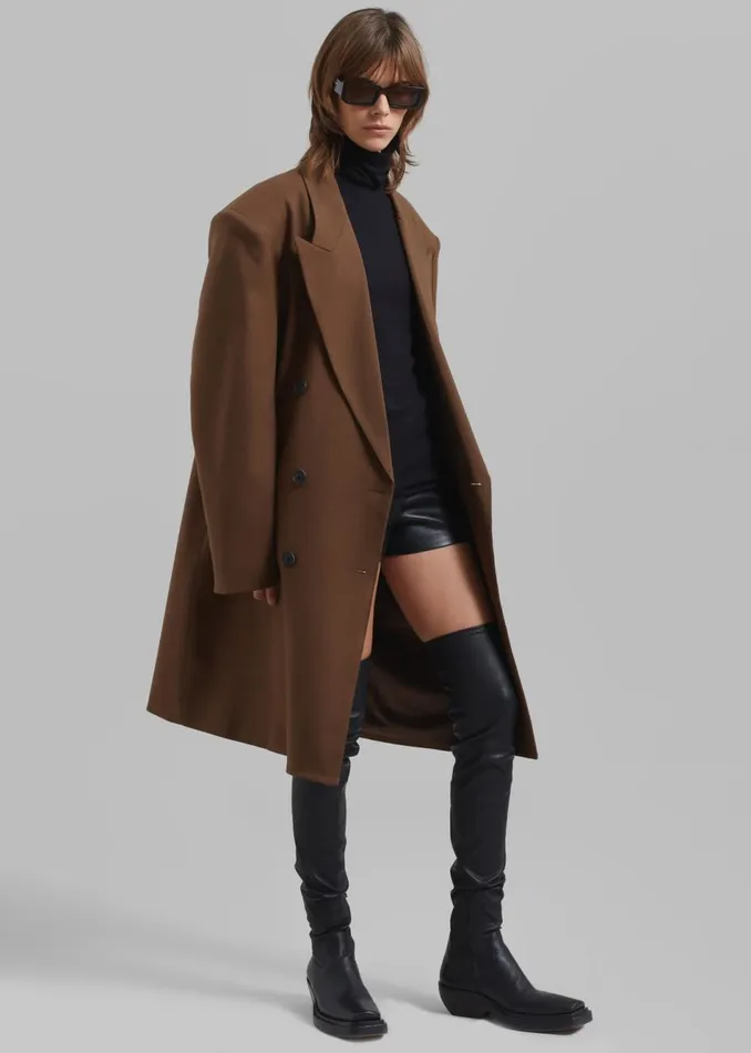 Women The Frankie Shop Outerwear Gwenyth Coat Brown