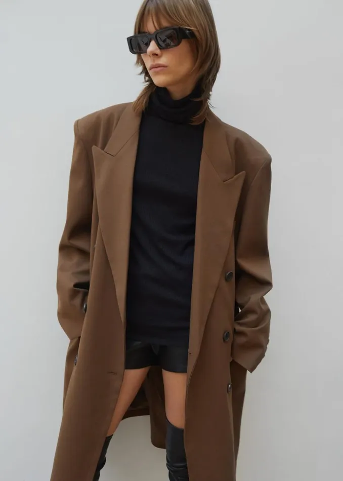 Women The Frankie Shop Outerwear Gwenyth Coat Brown