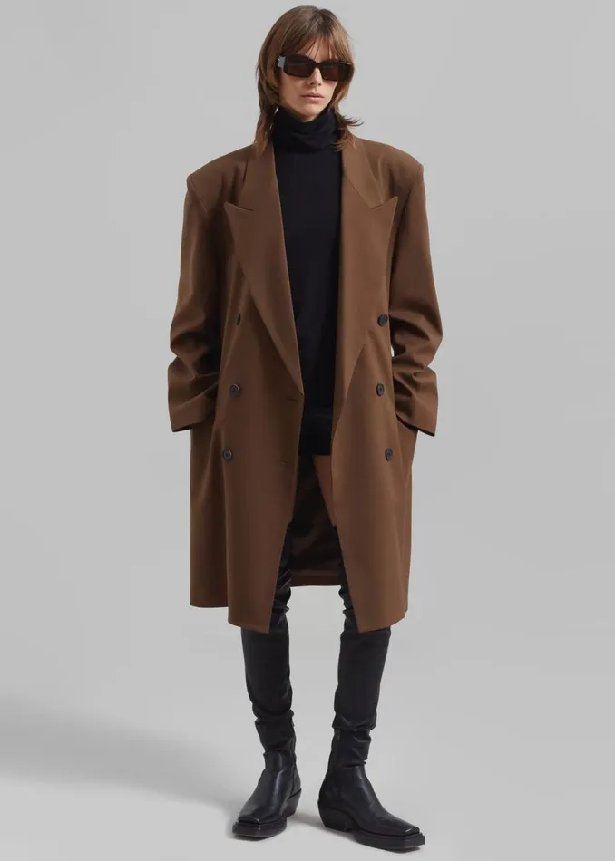 Women The Frankie Shop Outerwear Gwenyth Coat Brown