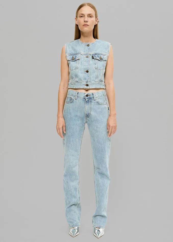 Women The Frankie Shop Outerwear Haikure Judy Vest Bleach Blue