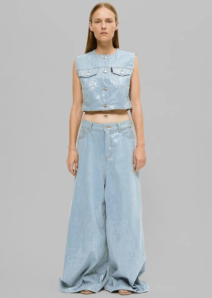 Women The Frankie Shop Outerwear Haikure Judy Vest Shiny Sky