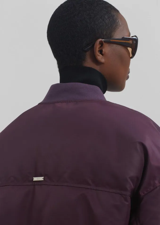 Women The Frankie Shop Outerwear Houghton Cropped Bomber Prune