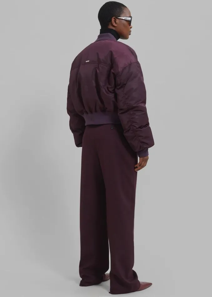 Women The Frankie Shop Outerwear Houghton Cropped Bomber Prune