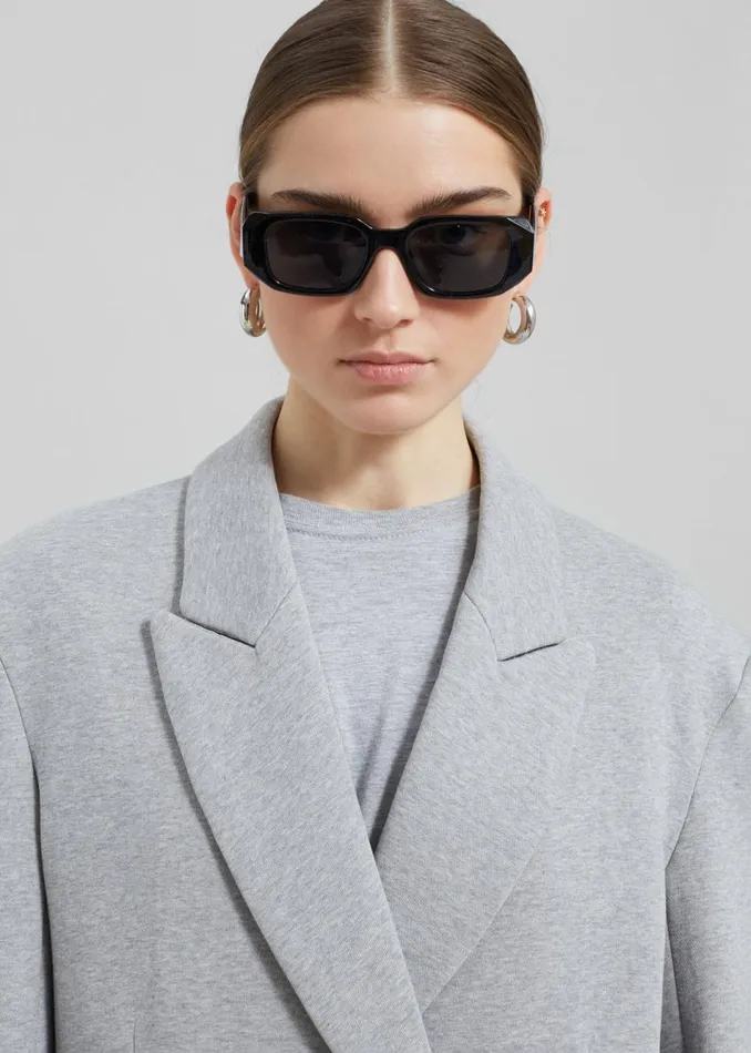 Women The Frankie Shop Outerwear Hutton Boxy Blazer Light Grey