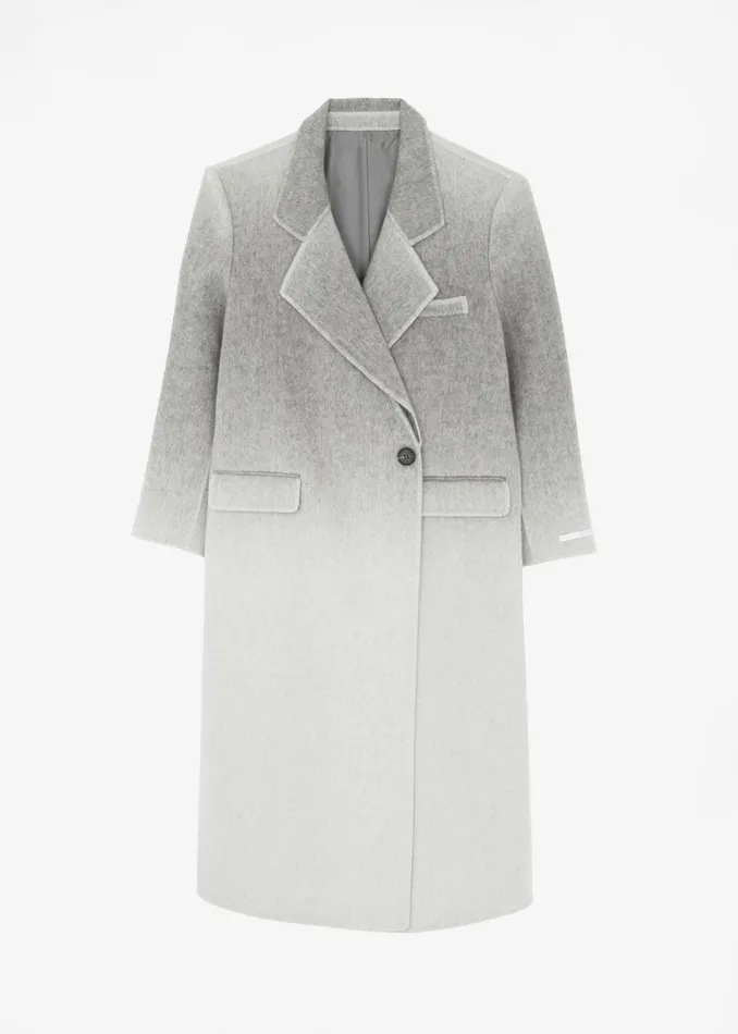 Women The Frankie Shop Outerwear Imani Ombre Wool Coat Grey