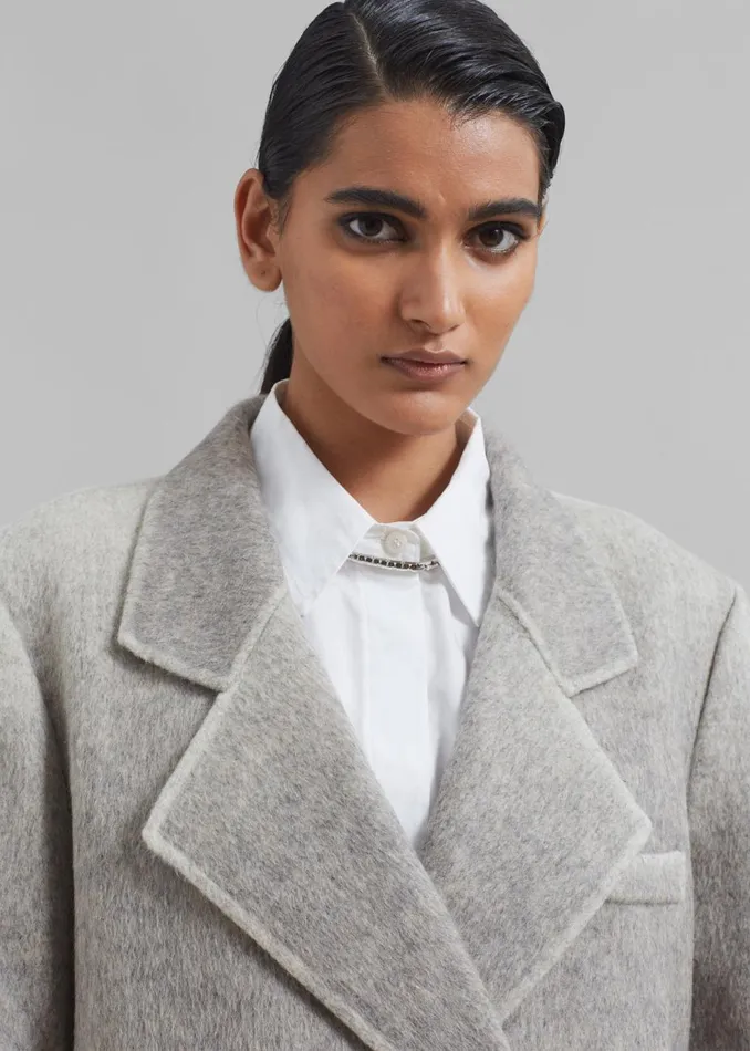 Women The Frankie Shop Outerwear Imani Ombre Wool Coat Grey