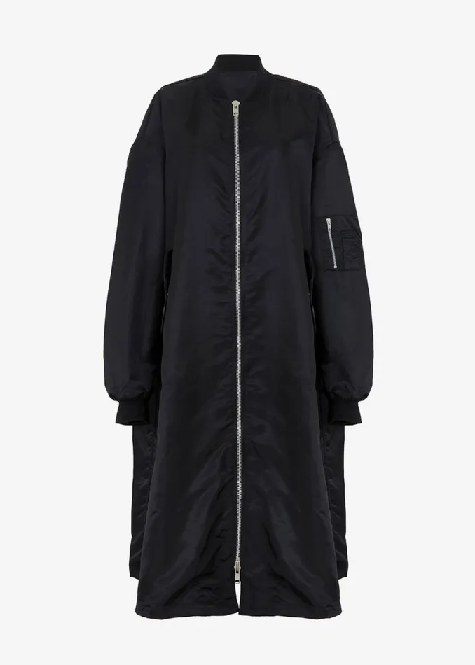 Women The Frankie Shop Outerwear Isaac Oversized Bomber Coat Black