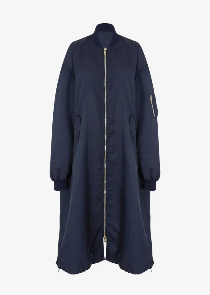Women The Frankie Shop Outerwear Isaac Oversized Bomber Coat Navy