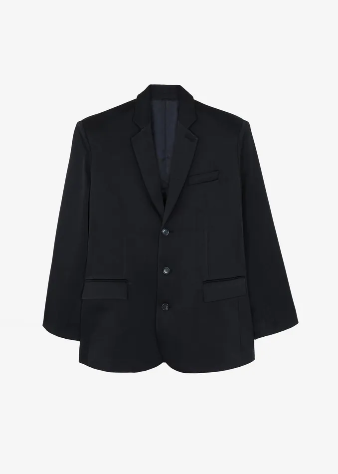 Women The Frankie Shop Outerwear Isabel Satin Blazer Black