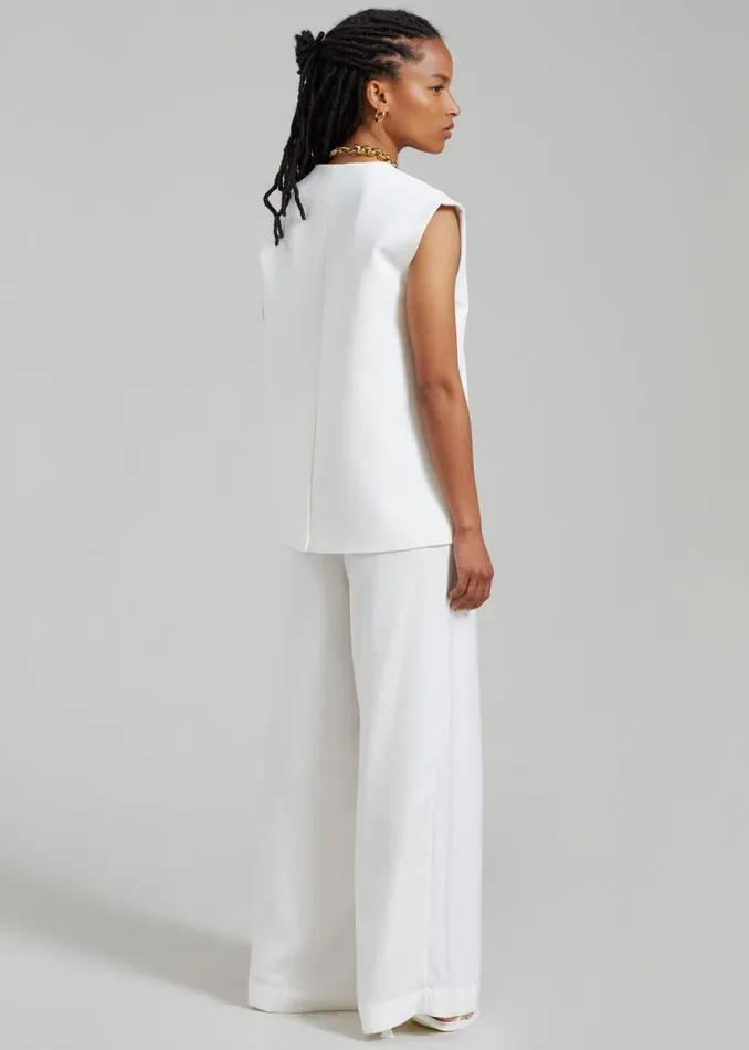 Women The Frankie Shop Outerwear Isla Oversized Vest White