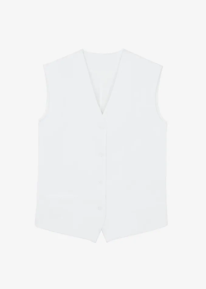 Women The Frankie Shop Outerwear Isla Oversized Vest White