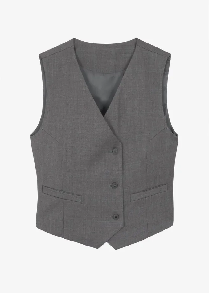 Women The Frankie Shop Outerwear Ivey Vest Grey Melange