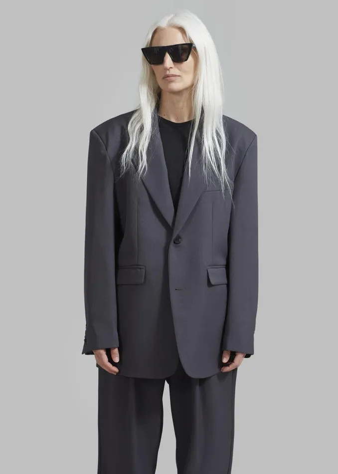 Women The Frankie Shop Outerwear Janell Blazer Dark Grey