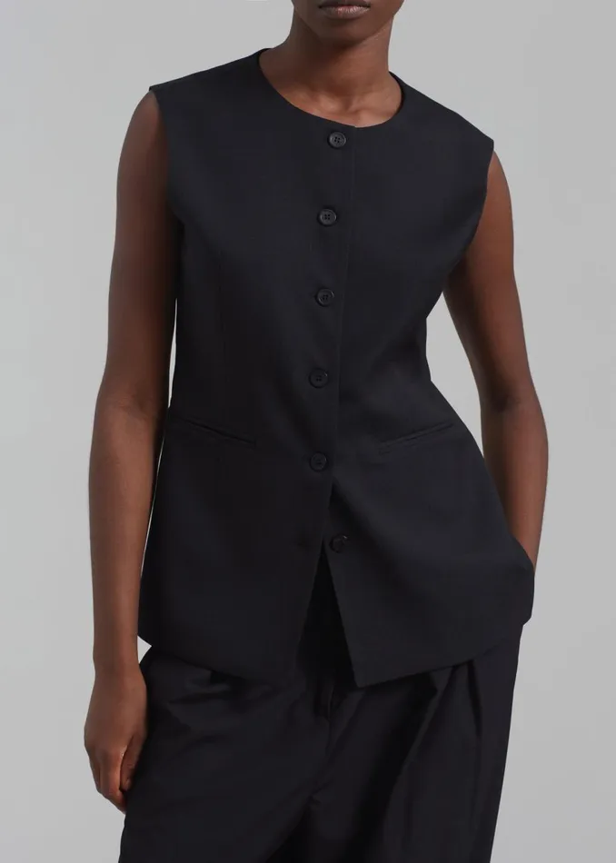 Women The Frankie Shop Outerwear Jenni Vest Black