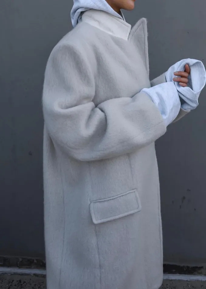 Women The Frankie Shop Outerwear John Oversized Coat Birch