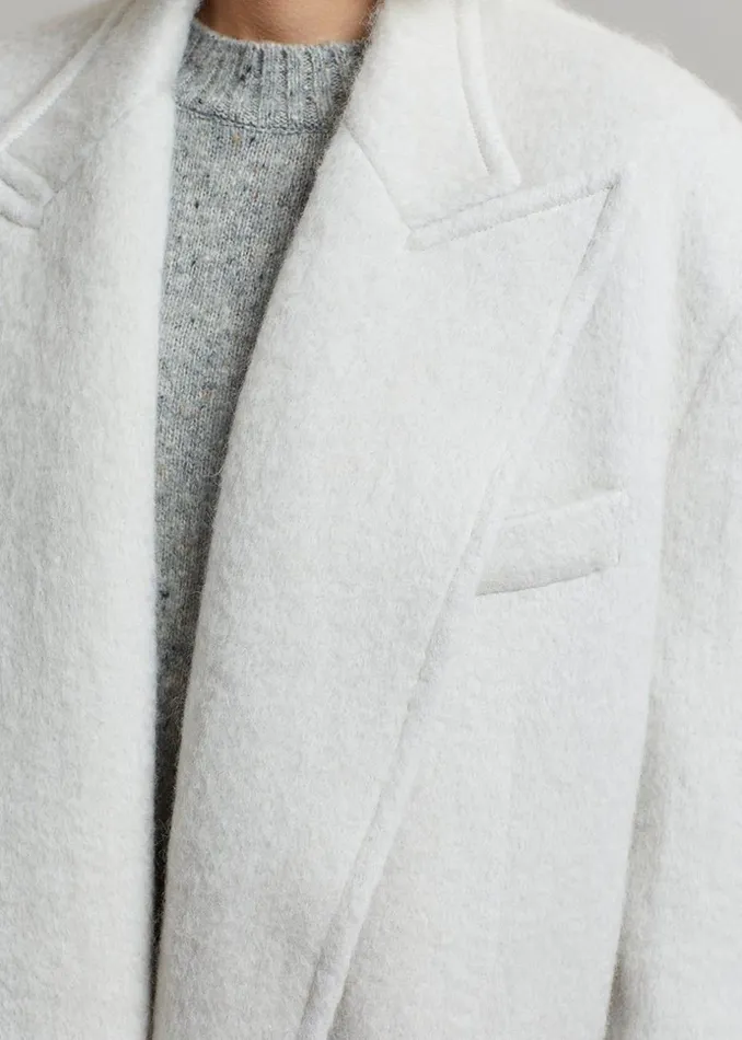 Women The Frankie Shop Outerwear John Oversized Coat Birch