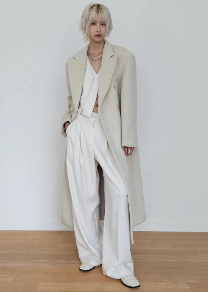 Women The Frankie Shop Outerwear Jordan Wool Coat Ivory