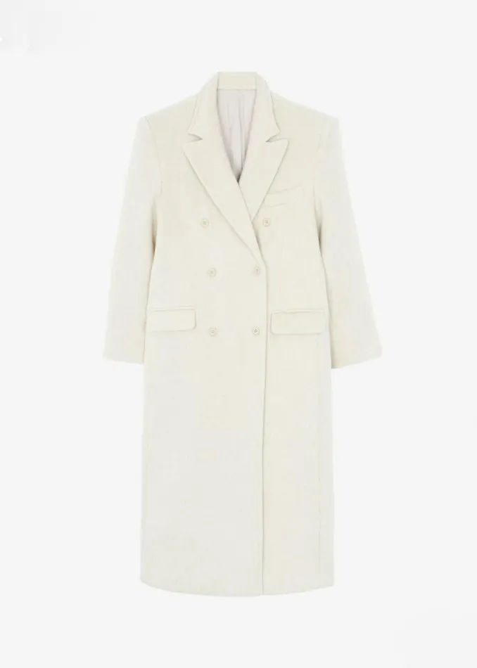 Women The Frankie Shop Outerwear Jordan Wool Coat Ivory