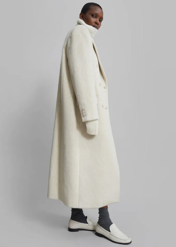 Women The Frankie Shop Outerwear Jordan Wool Coat Ivory